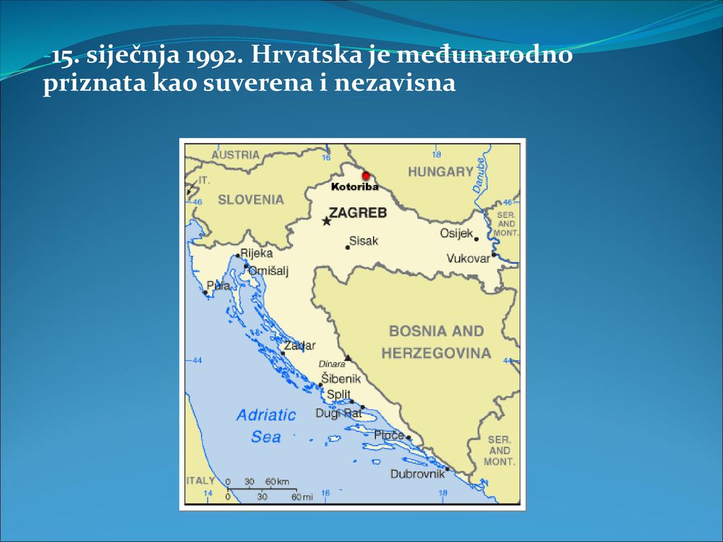 15. siječnja Hrvatska je međunarodno priznata kao suverena i nezavisna