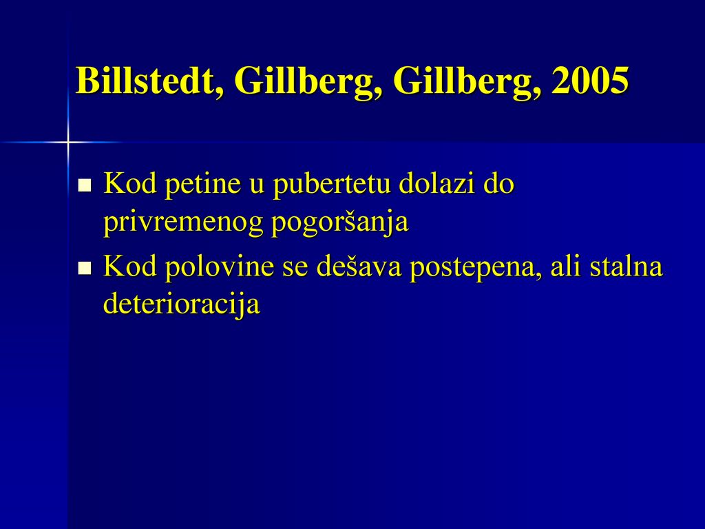 Billstedt, Gillberg, Gillberg, 2005
