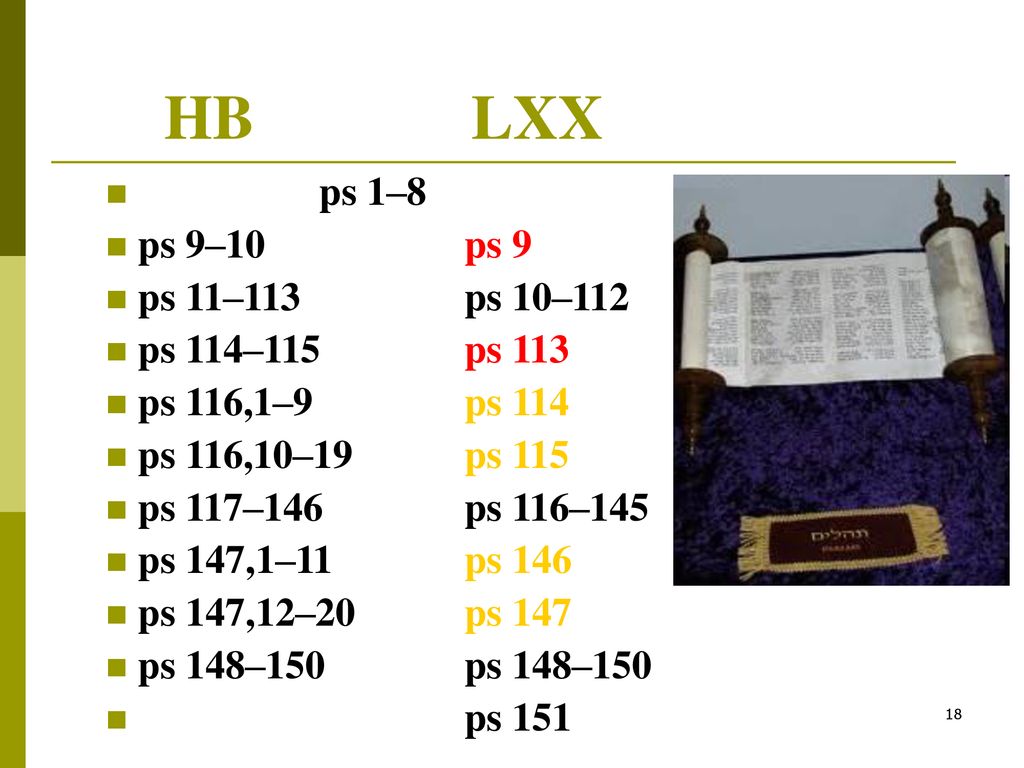 HB LXX ps 1–8 ps 9–10 ps 9 ps 11–113 ps 10–112 ps 114–115 ps 113