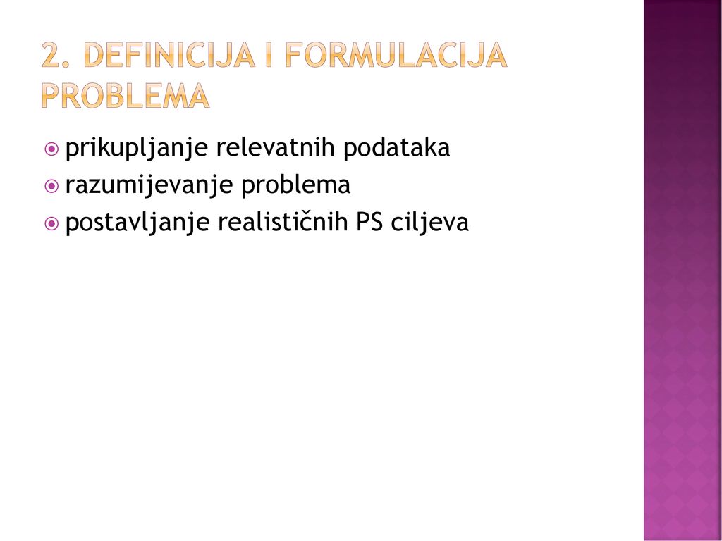 2. Definicija i formulacija problema