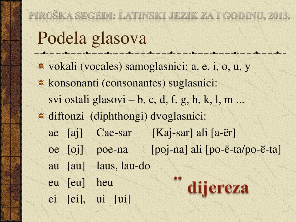 Piroška segedi: latinski jezik za I godinu, 2013.