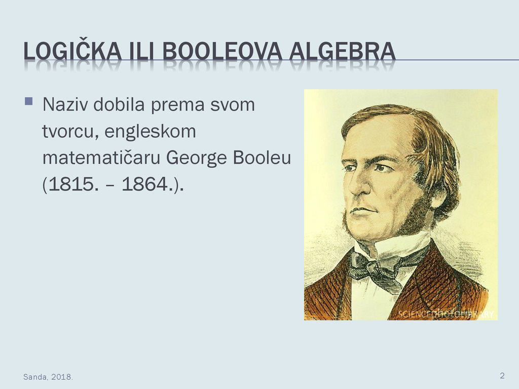 Logička ili Booleova algebra