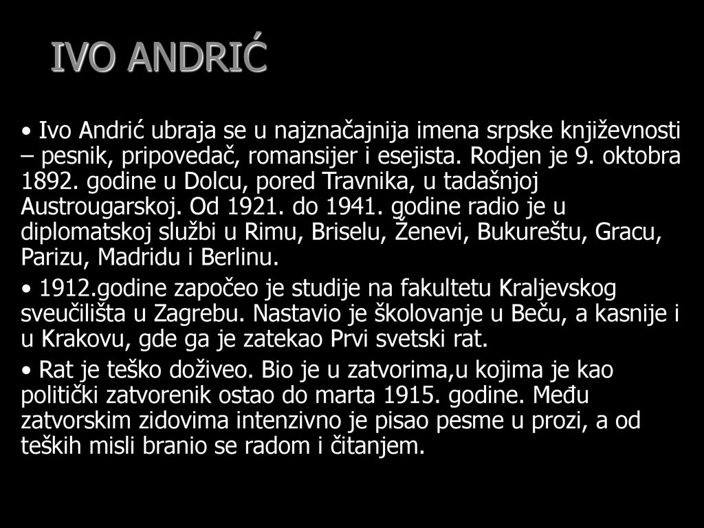 IVO ANDRIĆ
