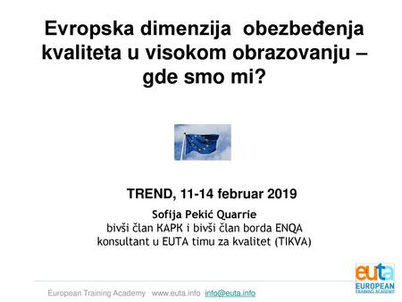 TREND, februar 2019 Sofija Pekić Quarrie