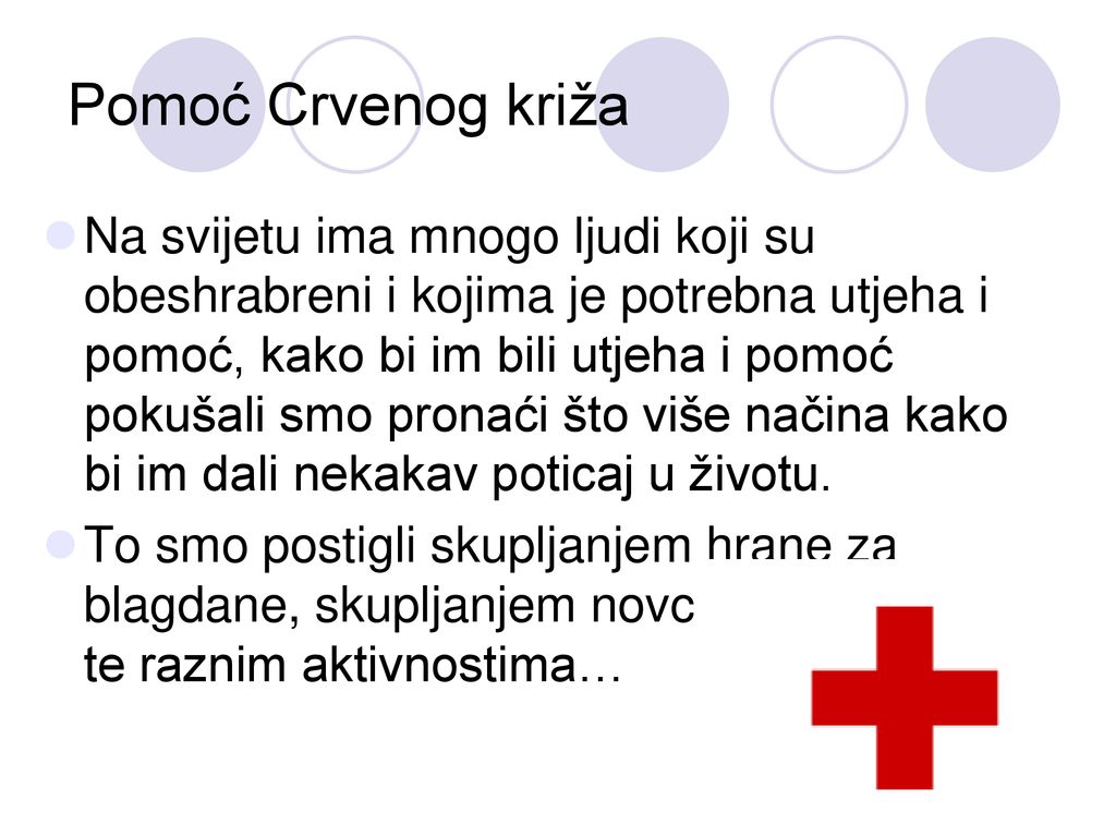 Pomoć Crvenog križa