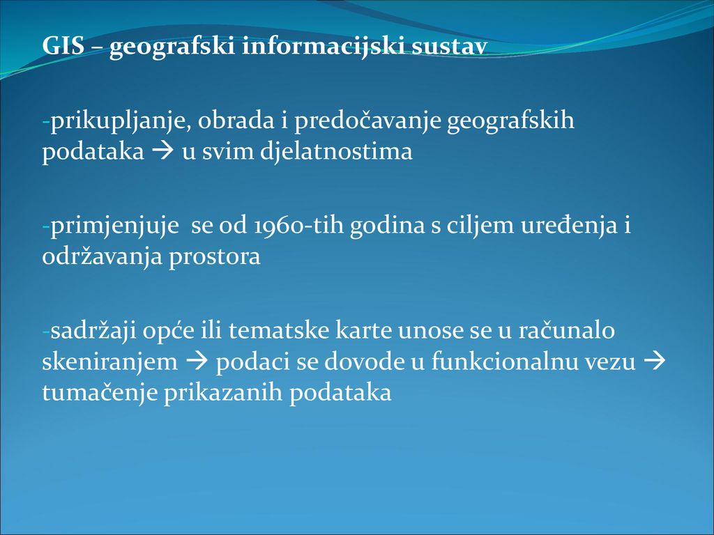GIS – geografski informacijski sustav
