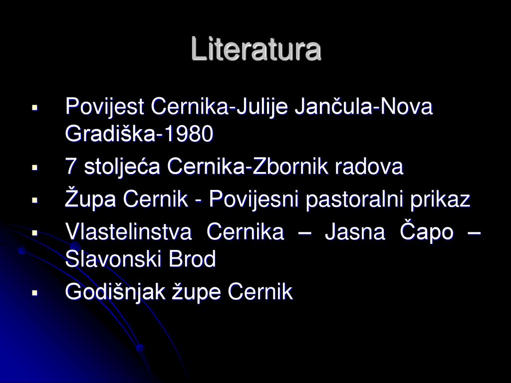 Literatura Povijest Cernika-Julije Jančula-Nova Gradiška-1980