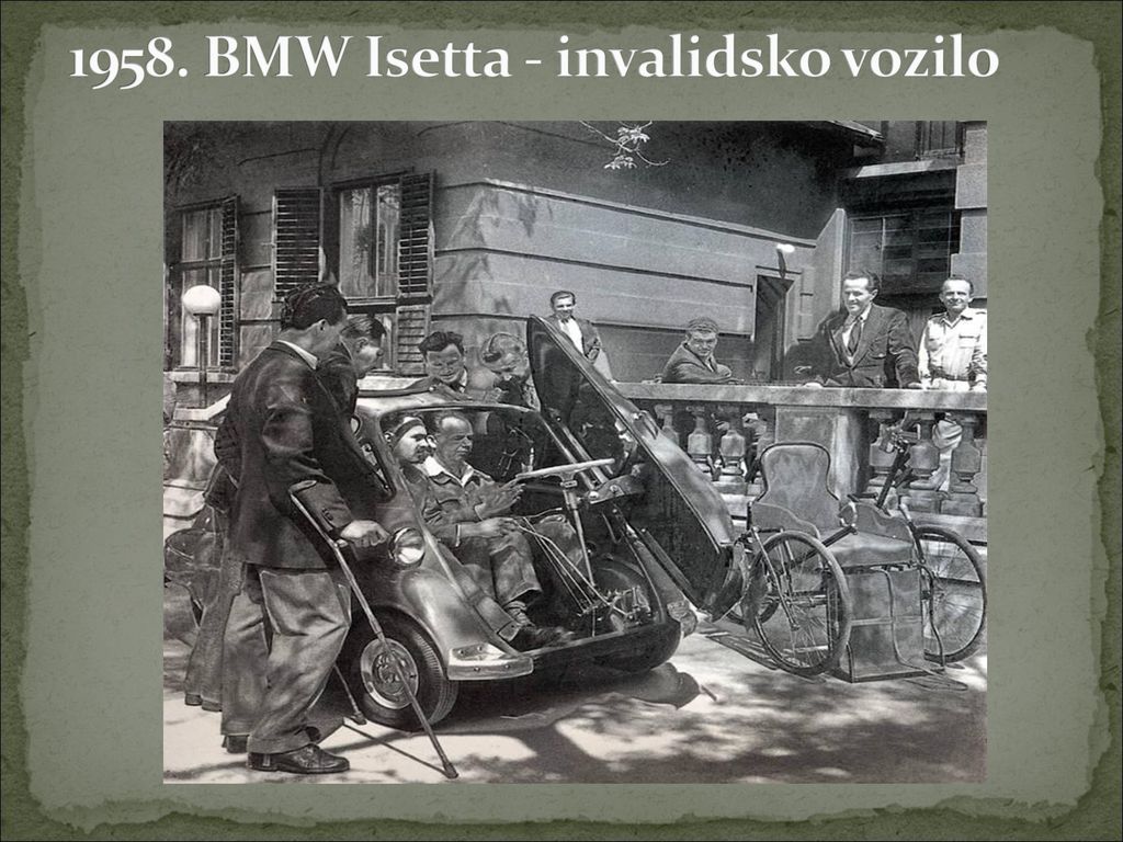 1958. BMW Isetta - invalidsko vozilo