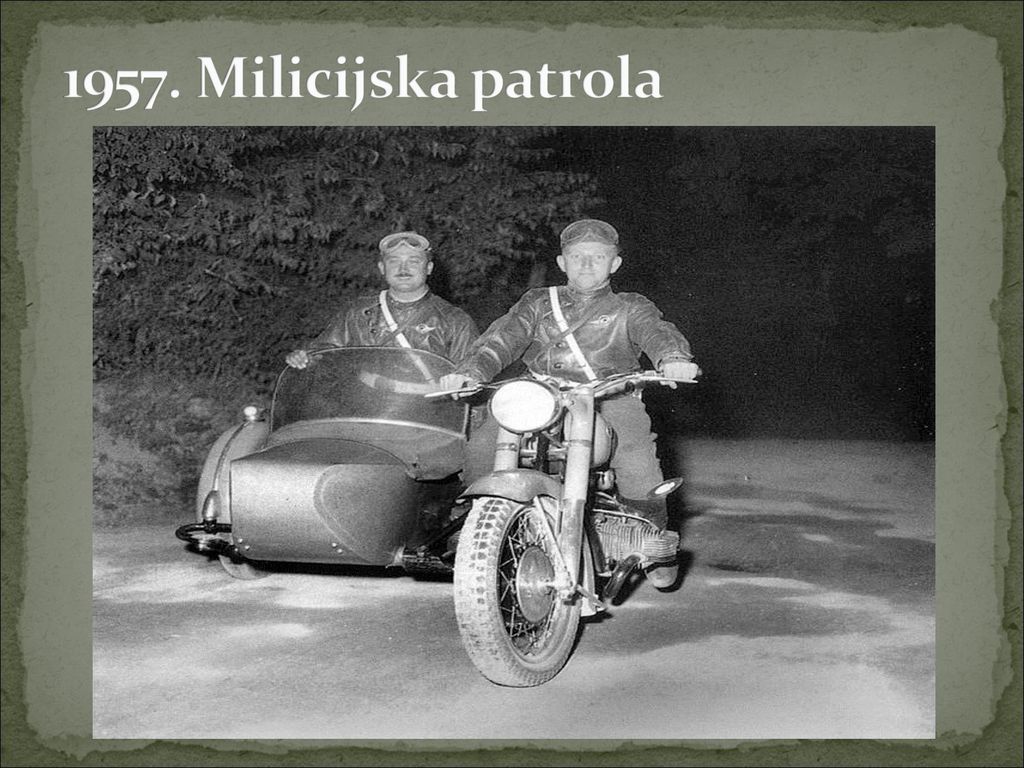 1957. Milicijska patrola