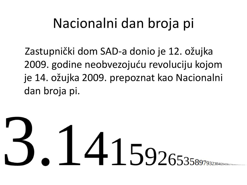 Nacionalni dan broja pi