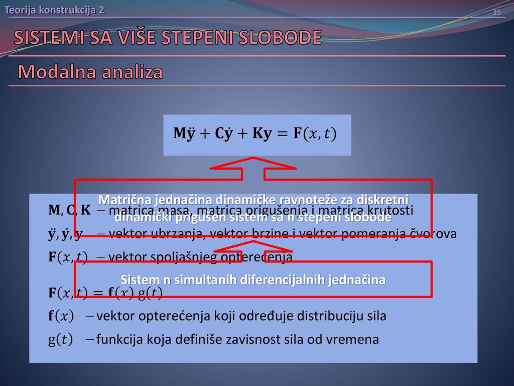 Sistem n simultanih diferencijalnih jednačina