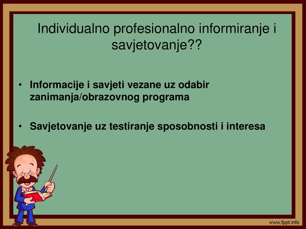 Individualno profesionalno informiranje i savjetovanje