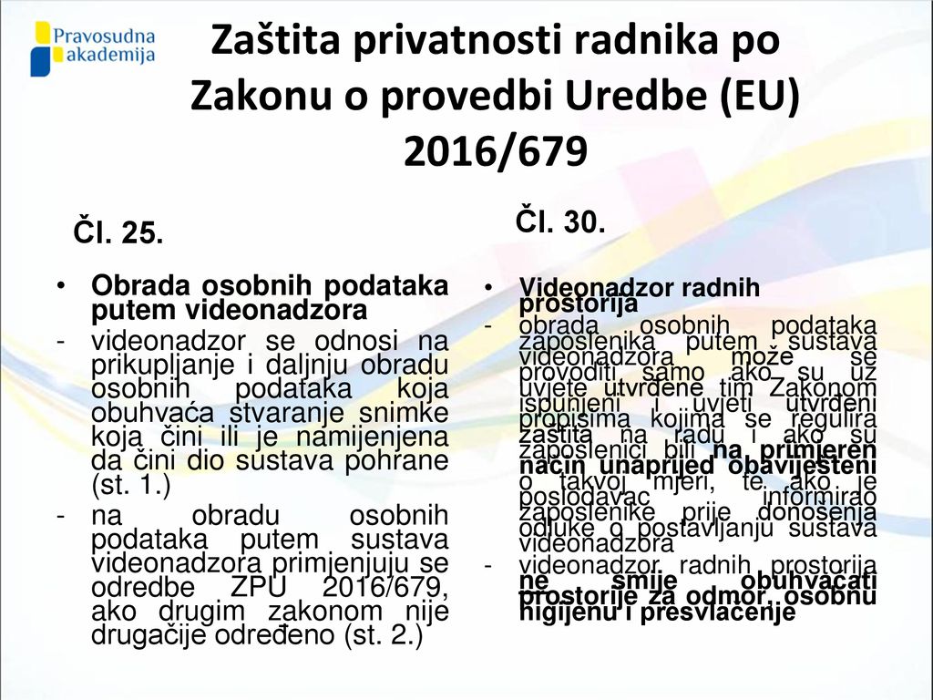 Zaštita privatnosti radnika po Zakonu o provedbi Uredbe (EU) 2016/679