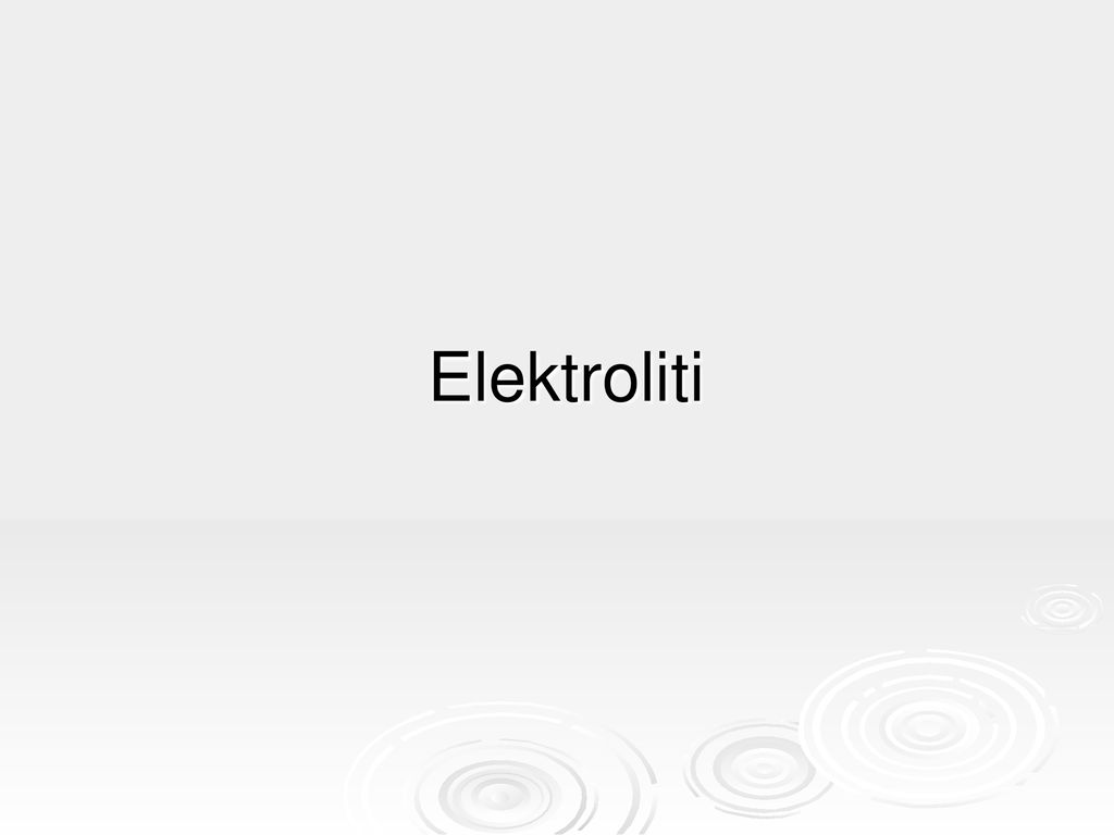 Elektroliti