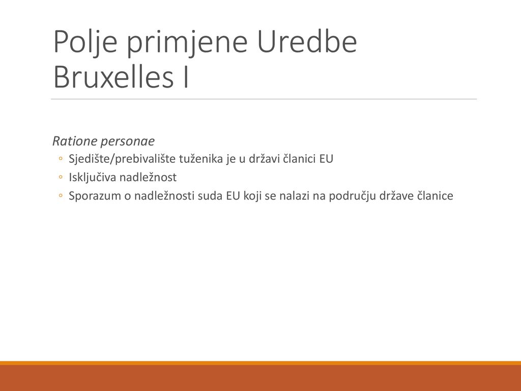 Polje primjene Uredbe Bruxelles I