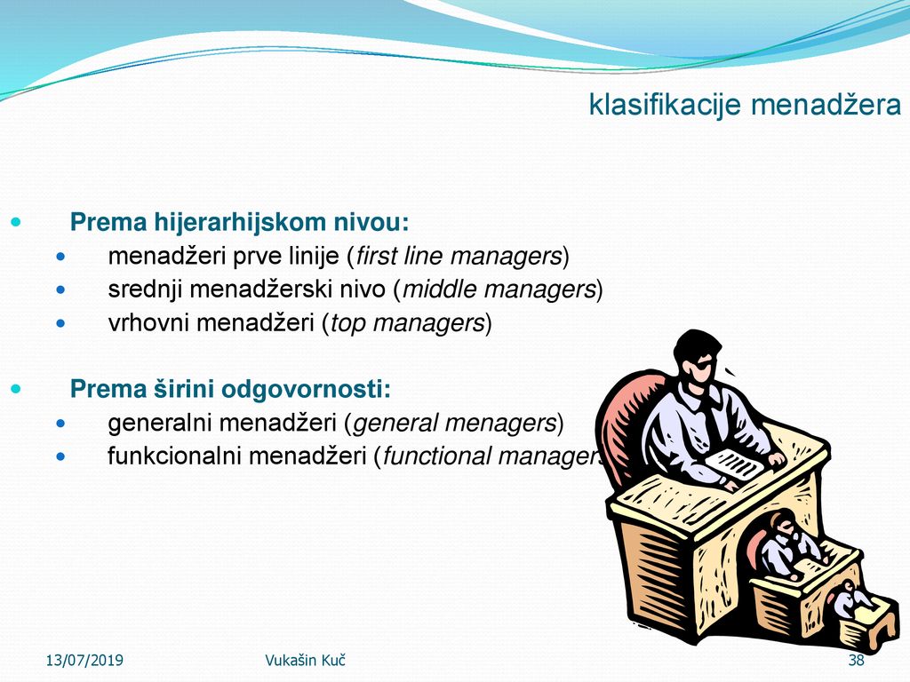 klasifikacije menadžera
