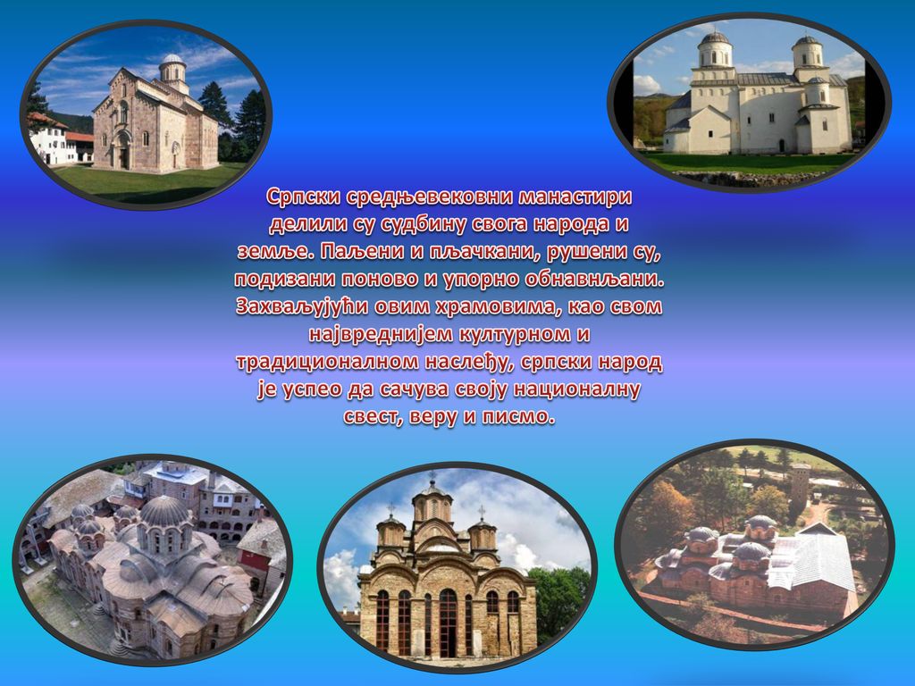 Српски средњевековни манастири делили су судбину свога народа и земље