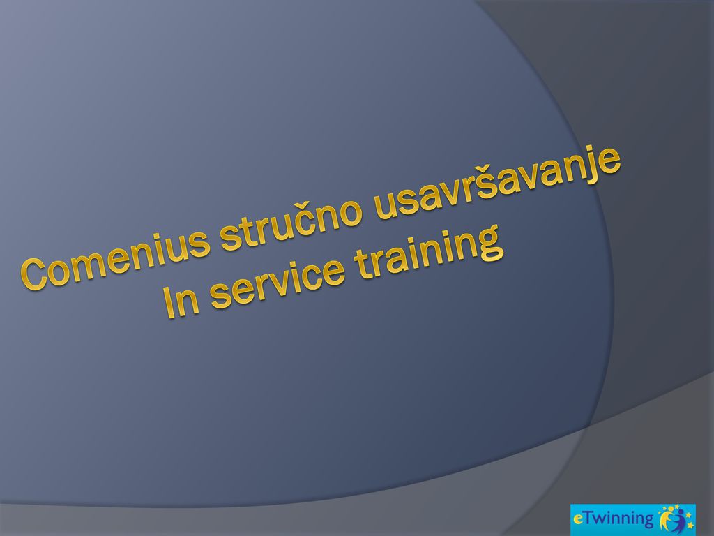 Comenius stručno usavršavanje In service training