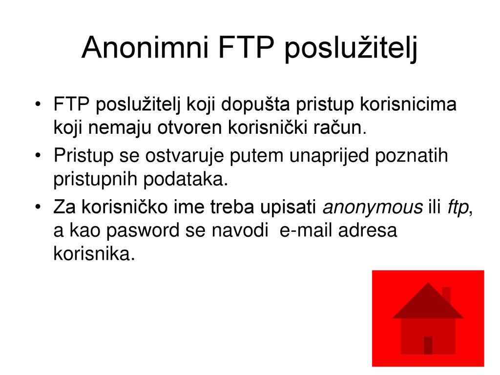 Anonimni FTP poslužitelj