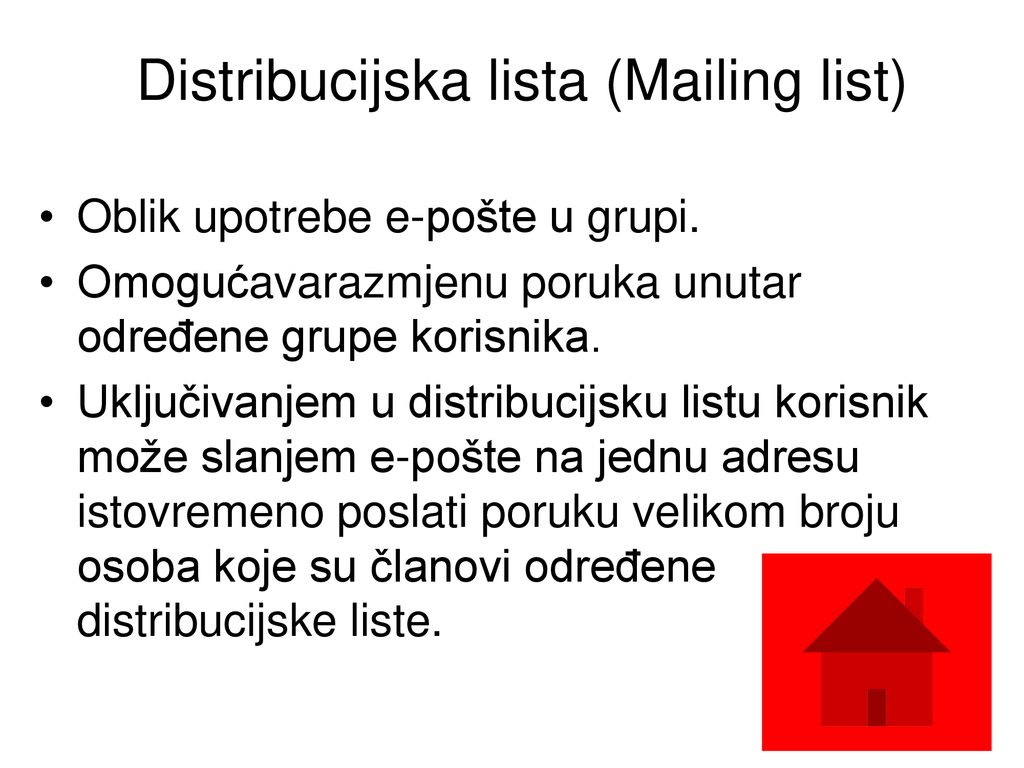 Distribucijska lista (Mailing list)