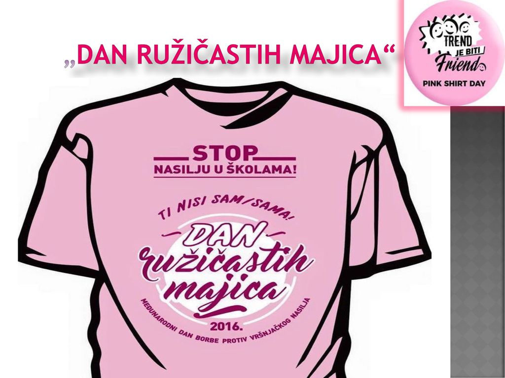„Dan ružičastih majica