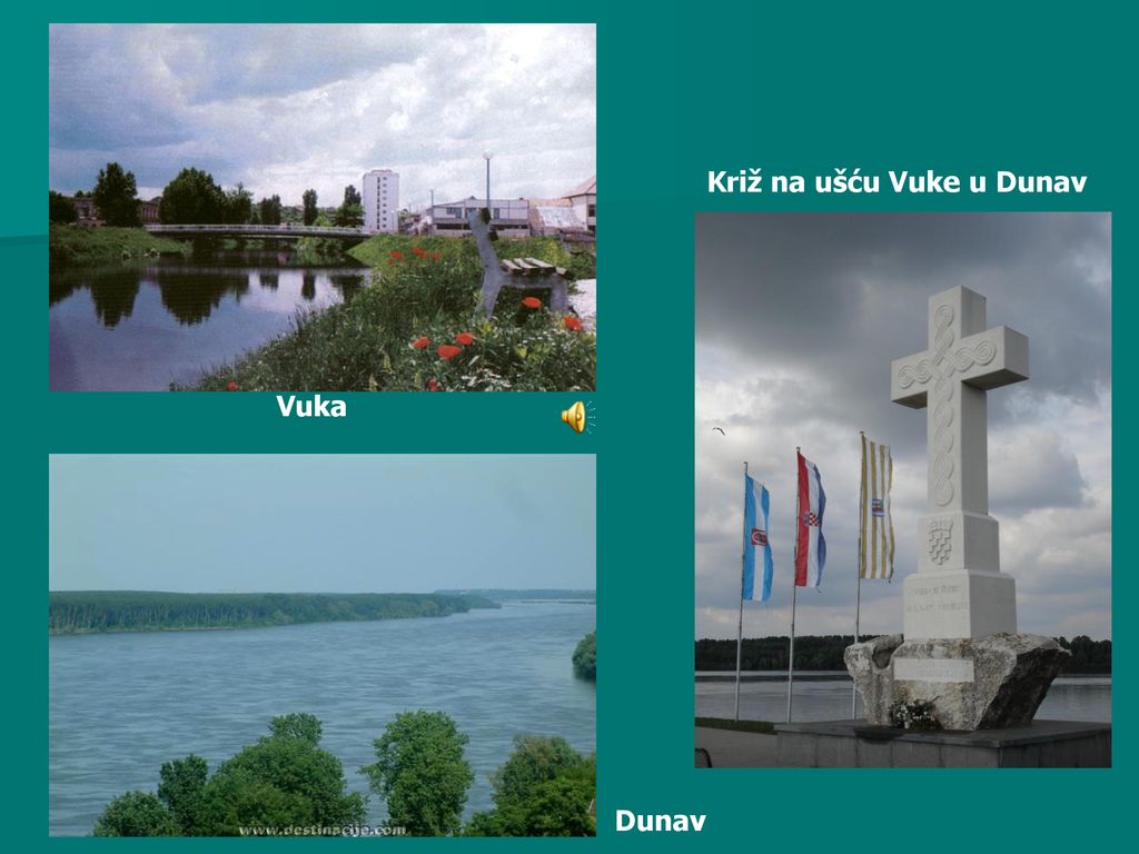 Križ na ušću Vuke u Dunav