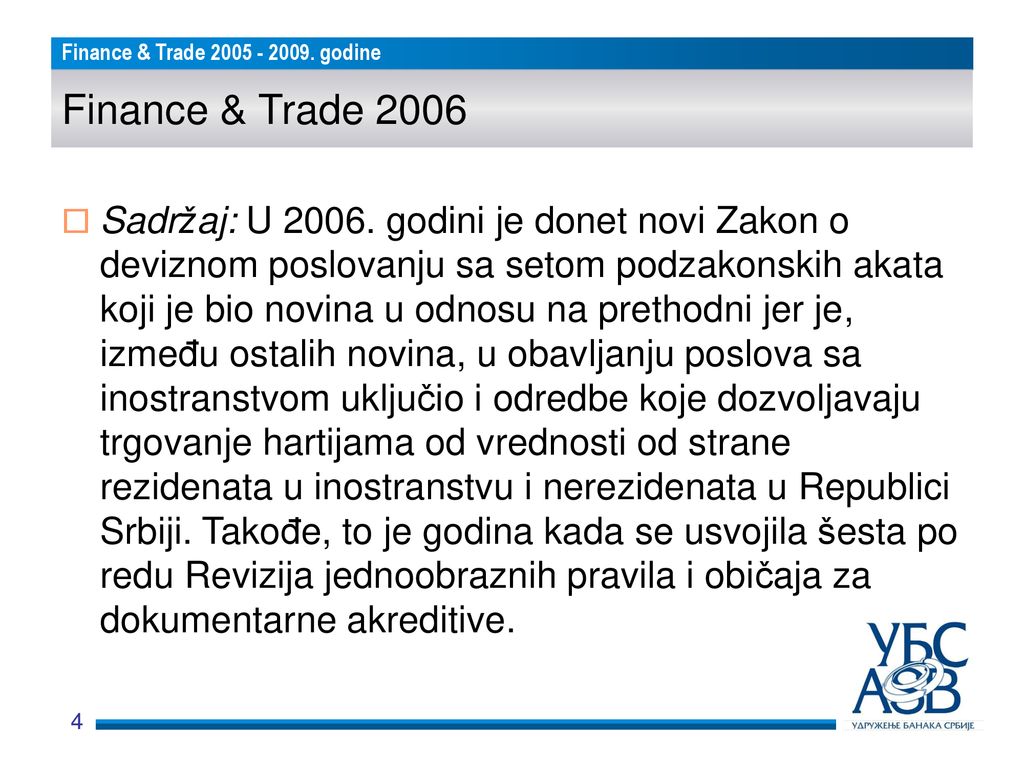 Finance & Trade 2006