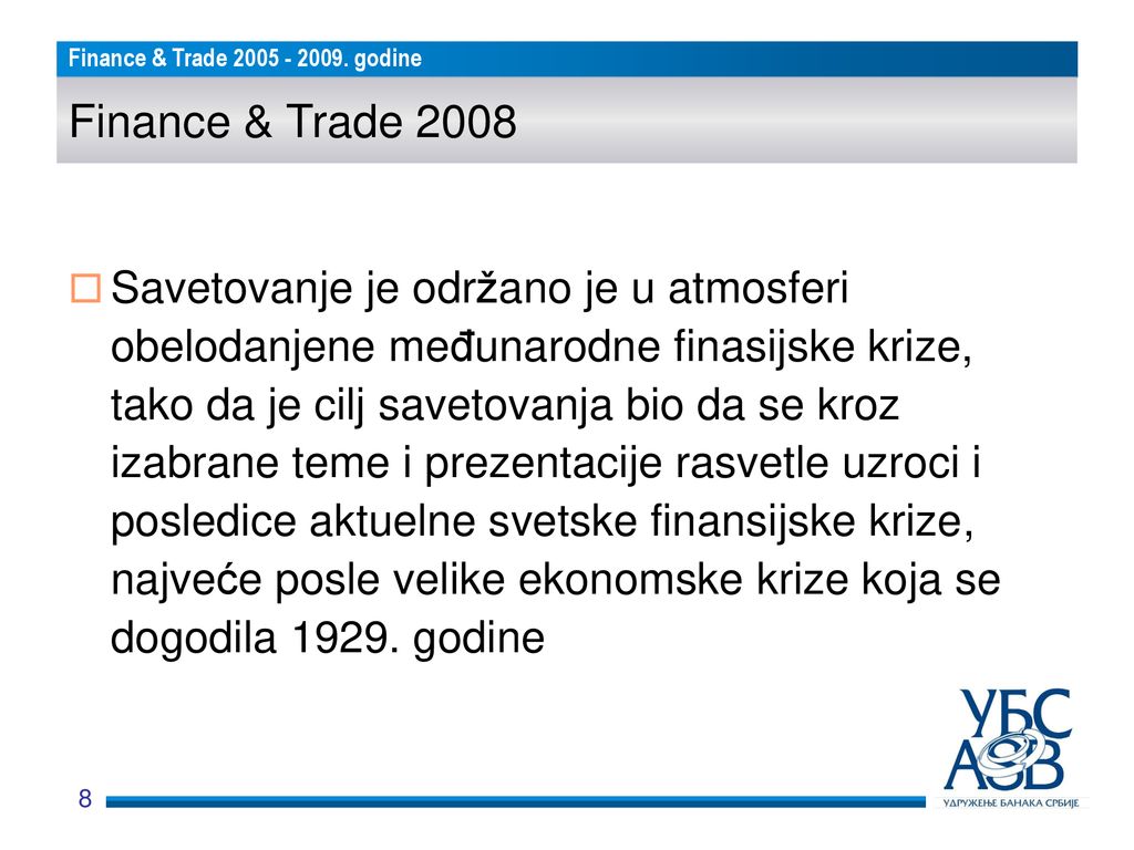Finance & Trade 2008