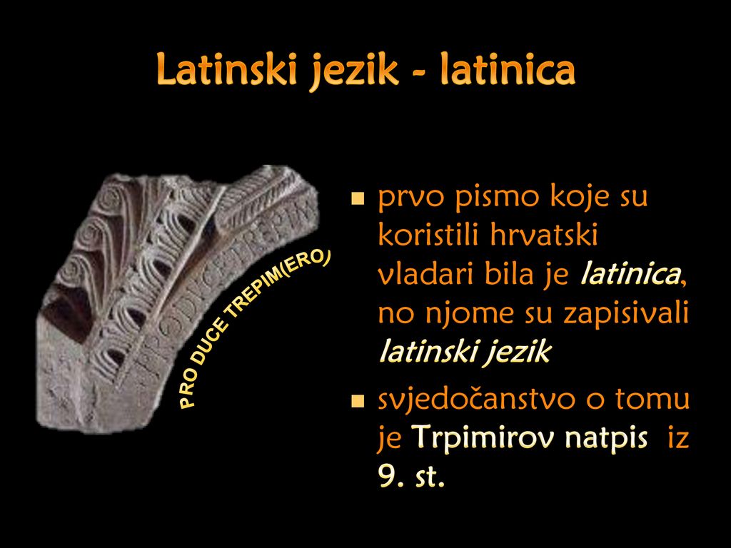 Latinski jezik - latinica