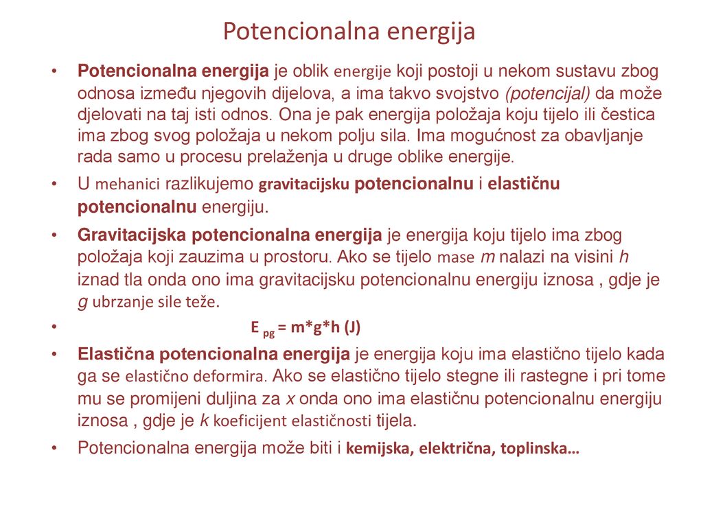 Potencionalna energija