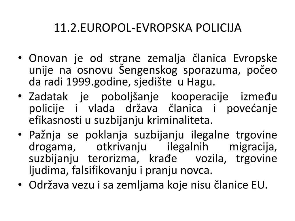 11.2.EUROPOL-EVROPSKA POLICIJA