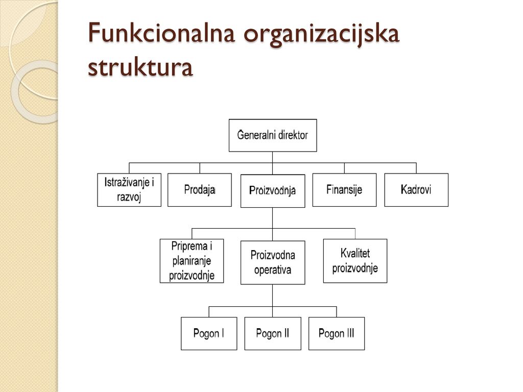 Funkcionalna organizacijska struktura