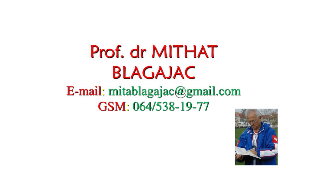 Prof. dr MITHAT BLAGAJAC