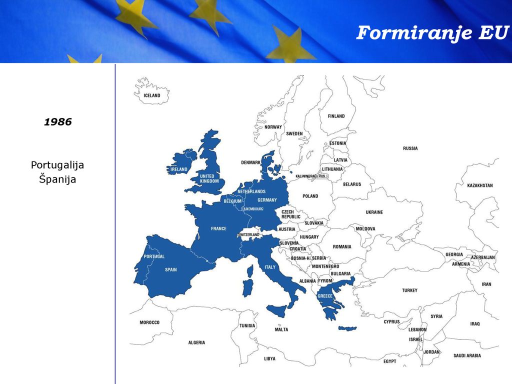 Formiranje EU 1986 Portugalija Španija