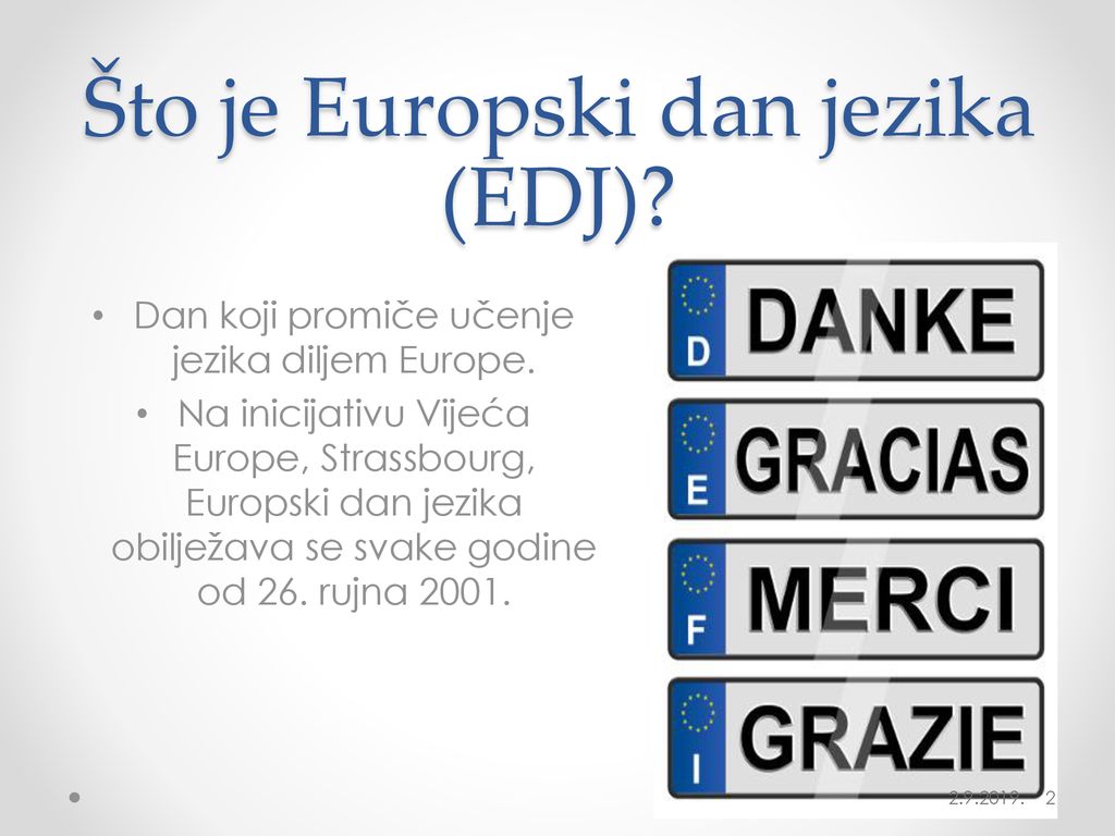 Što je Europski dan jezika (EDJ)