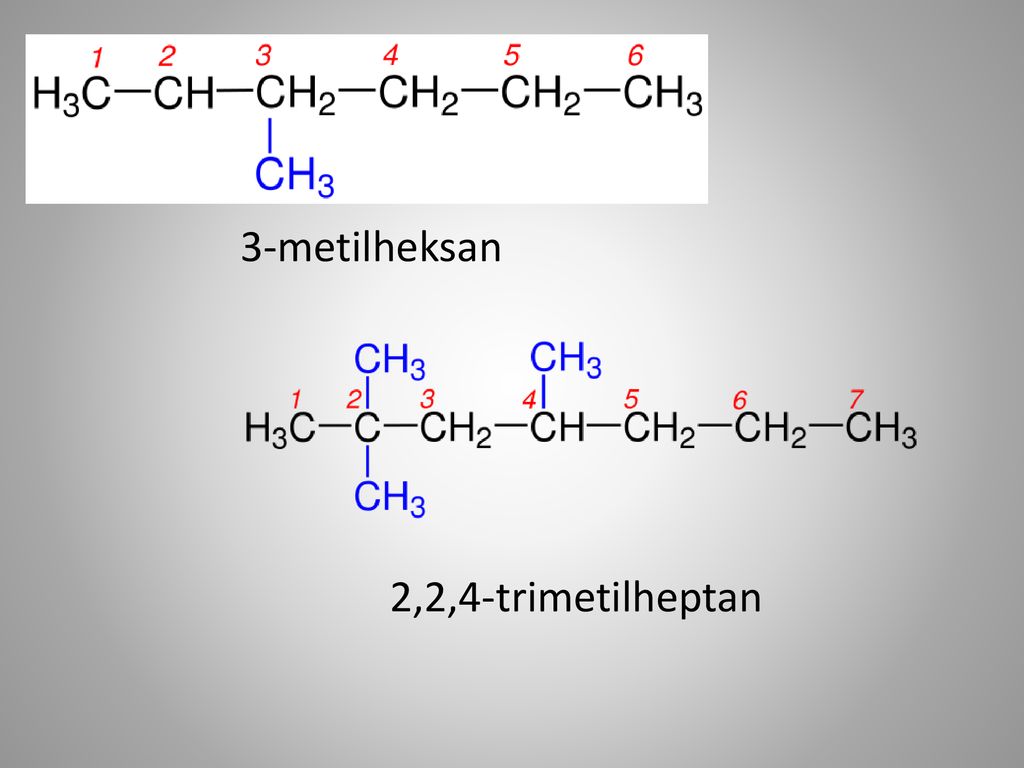 3-metilheksan 2,2,4-trimetilheptan