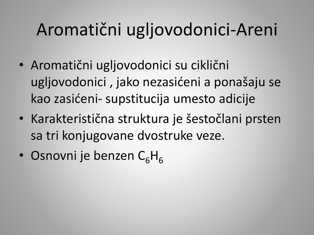 Aromatični ugljovodonici-Areni