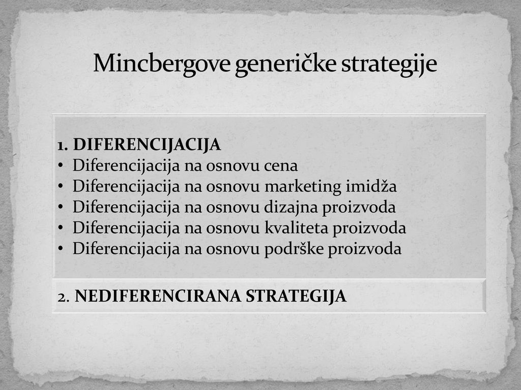 Mincbergove generičke strategije