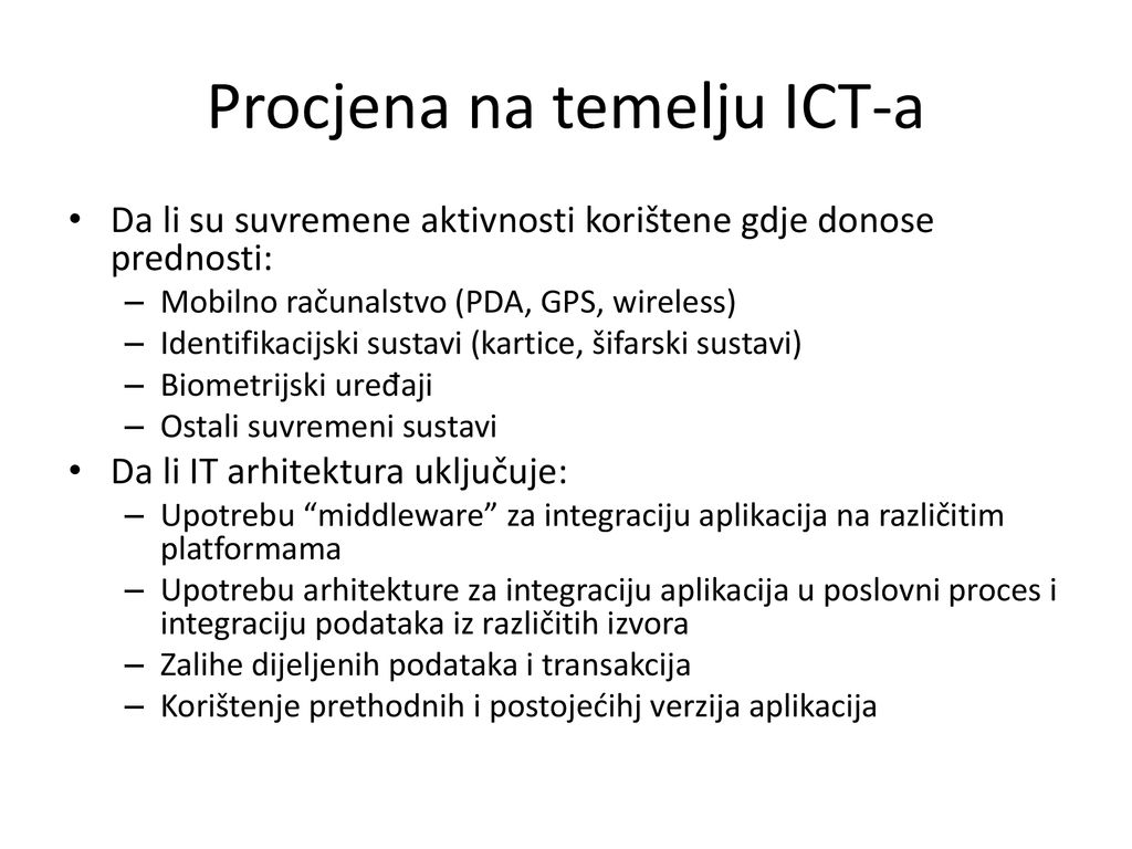 Procjena na temelju ICT-a