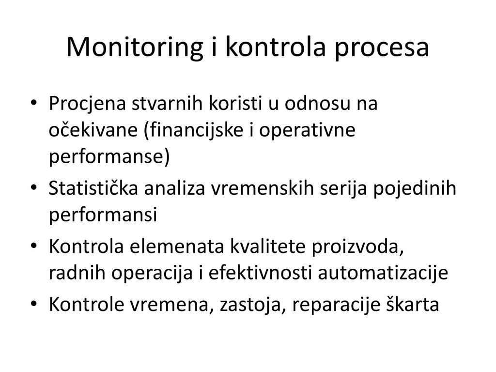 Monitoring i kontrola procesa