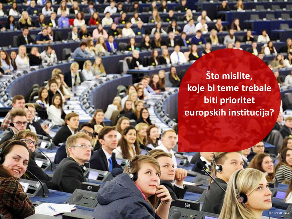Što mislite, koje bi teme trebale biti prioritet europskih institucija