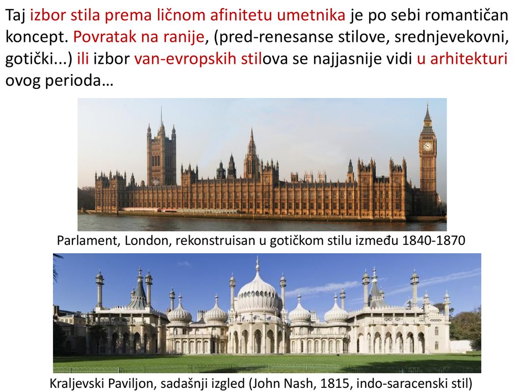 Parlament, London, rekonstruisan u gotičkom stilu između