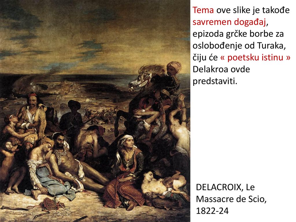 DELACROIX, Le Massacre de Scio,