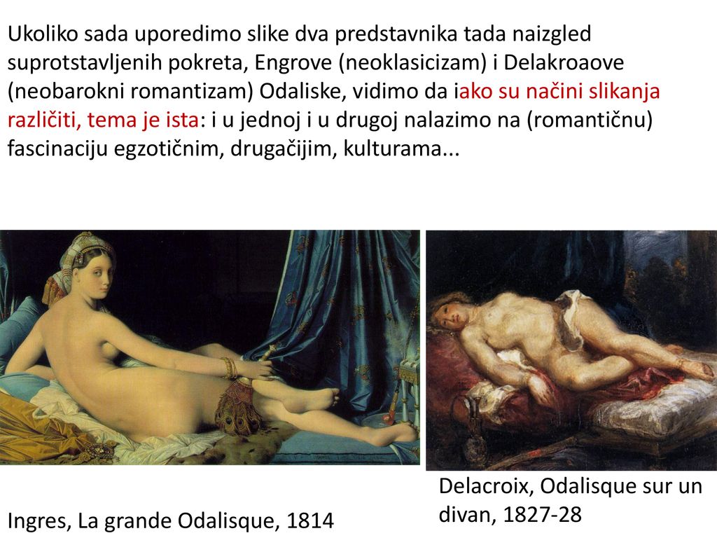 Delacroix, Odalisque sur un divan,