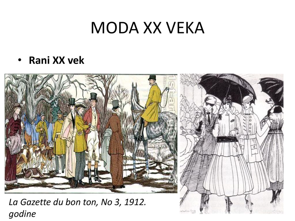 MODA XX VEKA Rani XX vek La Gazette du bon ton, No 3, godine