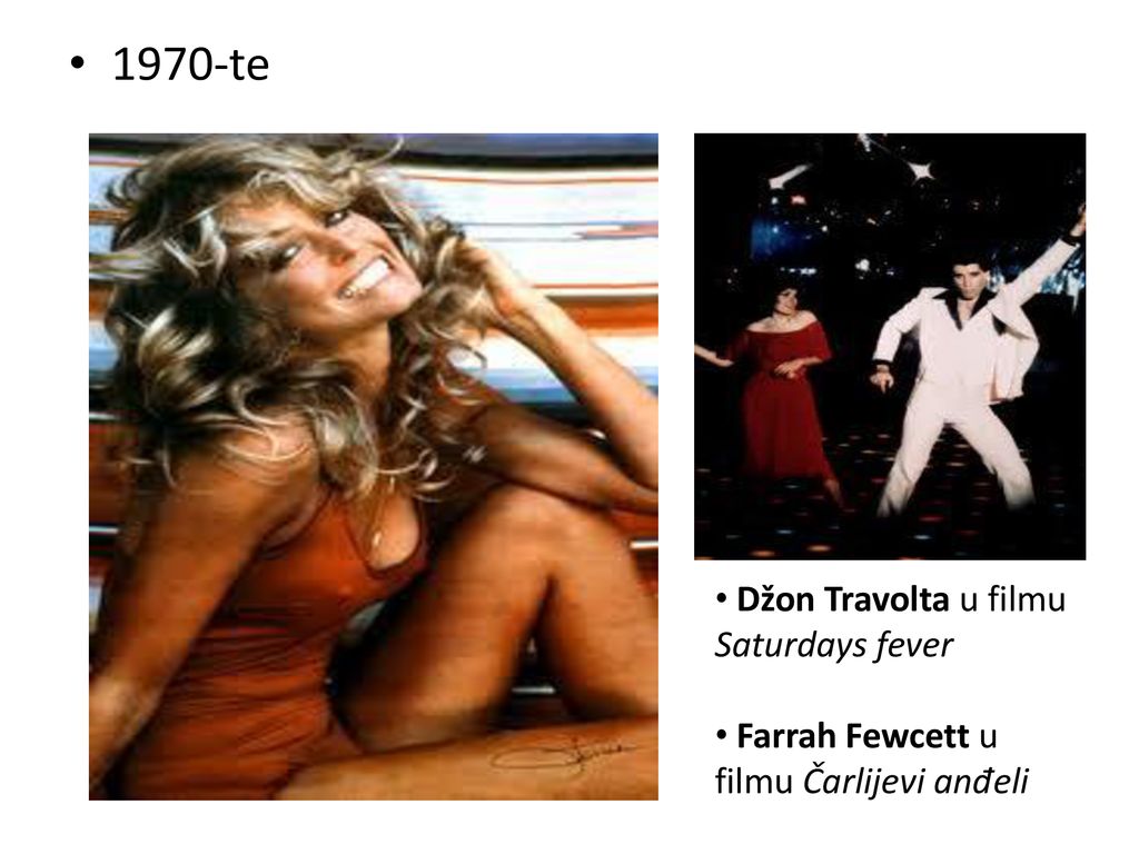 1970-te Džon Travolta u filmu Saturdays fever