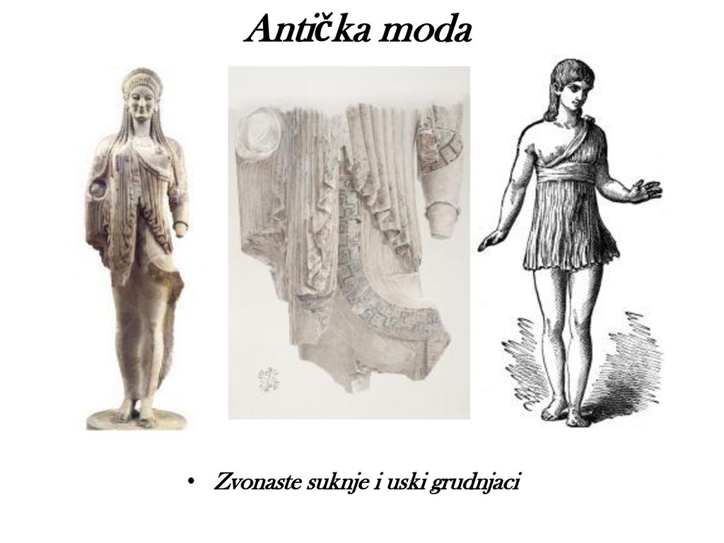 Antička moda Zvonaste suknje i uski grudnjaci