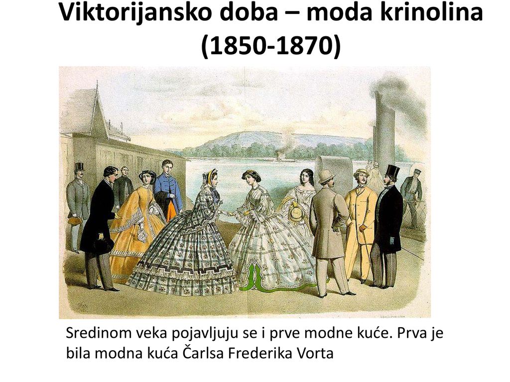 Viktorijansko doba – moda krinolina ( )
